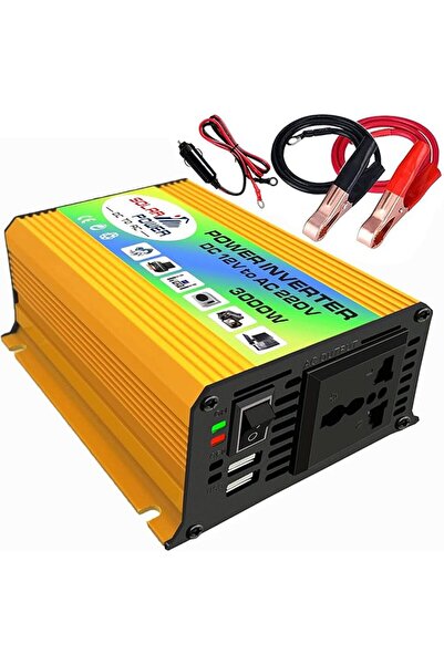 GENERAL Wosinebix 3000W Modified Sine Wave Inverter, High Frequency Power Con...