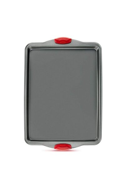 Generic Non Stick 28 x 43 cm Carbon Steel Baking Sheet Cookie Pan with Silico...