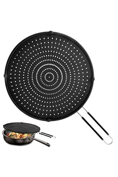 Generic 16in×12in×0.5in Splatter Screen for Frying Pan, Heat-Resistant Silico...