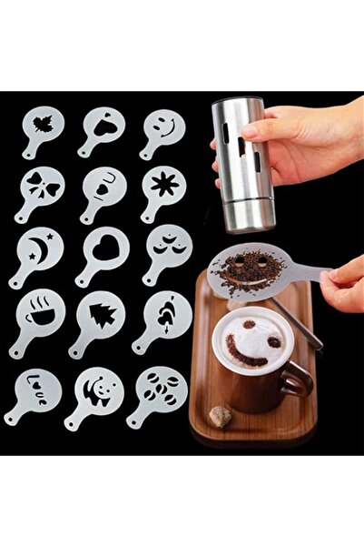 Generic NLYWB Coffee Decorating Stencils, 16 Pieces