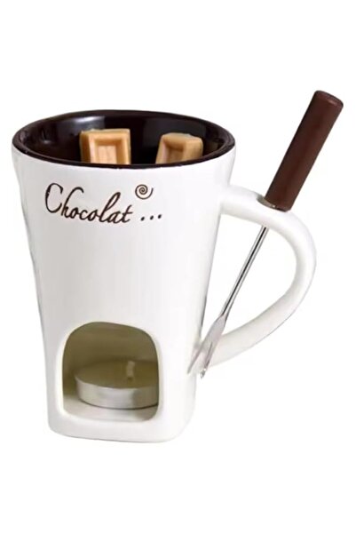 Generic Tazweeq Fondue Cup, Chocolate Melting Fondue Mugs Set of with Forks a...