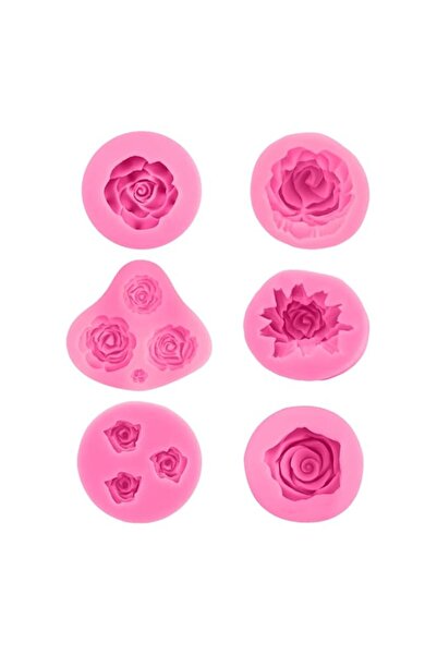 Generic 6 Pieces Silicone Flower Shape, 3D Silicone Shape, Cake Chocolate Ref...