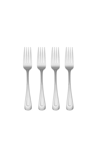 Generic Oneida Satin Sand Dune Everyday Dinner Forks, Set of 4, 18/0 Stainles...