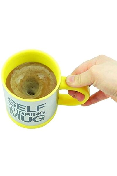 Generic Self Stirring Mug - Yellow