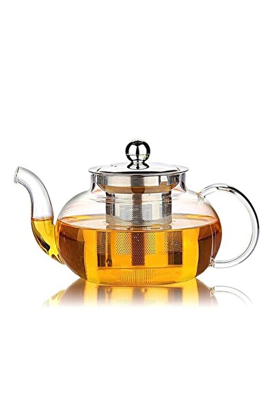 Generic Hiware Glass Teapot with Stainless Steel Infuser & Lid, Borosilicate ...