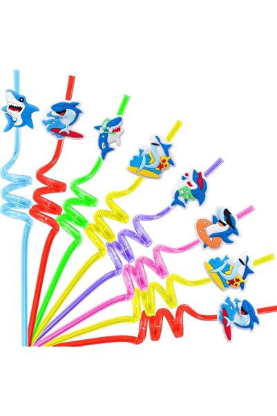 Generic 24Pcs Reusable Cute Shark Birthday Party Favors Pool Party Supplies B...