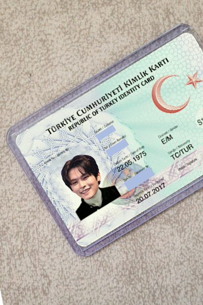 SARANG Lee Know - Straykids Şeffaf Kimlik Kılıfı - Ehliyet, Nufüs Cüzdanı, Okul Kartı, Akbil Kılıfı