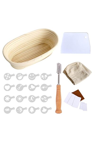 Generic THE WHITE SHOP Proofing Baskets Sourdough Starter Kit Set of 11 for B...
