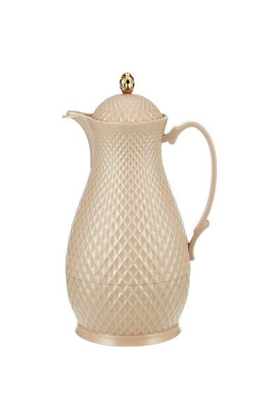 Generic Opalina Diamond Royal Vacuum Flask Hot & Cold, Brown, Plastic Materia...