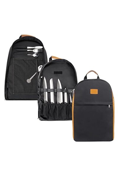 Generic Chef Knife Backpack, Knife Bag with 21+ Pockets for Knives & Kitchen ...