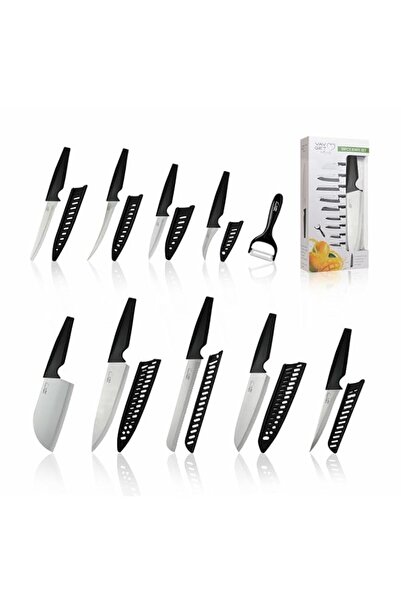 Generic Premium 18-Piece Black Stainless Steel Knife Set, Non-Slip Comfort Ha...