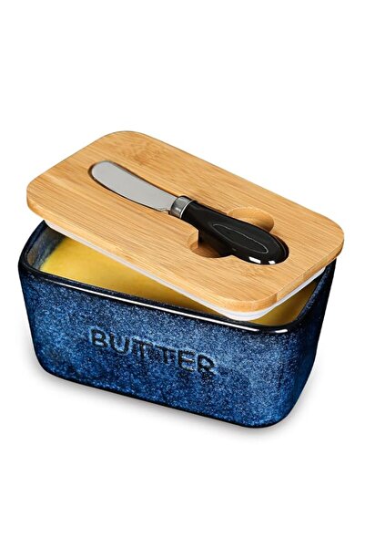 Generic Vicrays Ceramic Butter Dish Keeper Container - Porcelain Airtight Lid...