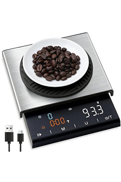 Generic Coffee Scale with Timer, 0.1g High Precision Espresso Scale, Pour Ove...