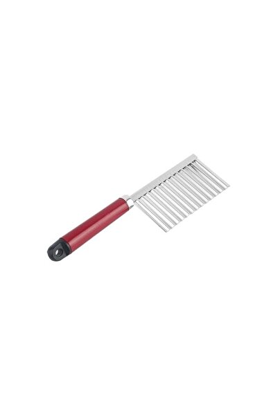Generic Stainless Steel Potato Wavy Edged Knife Silver 22X6Cm