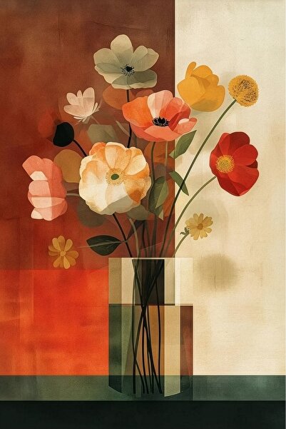 tablosu art Terra Flora – Dekoratif Çiçek Tablo