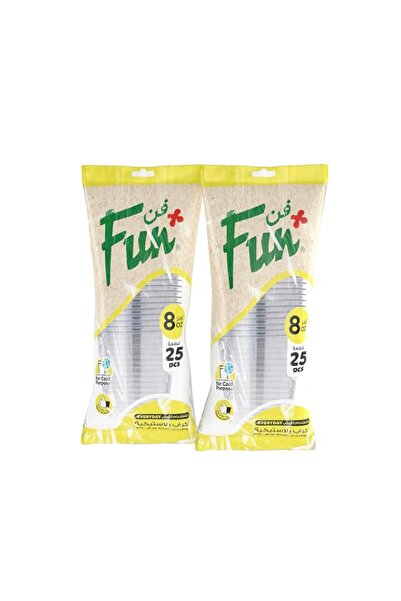 Generic Fun Promopack Disposable clear plastic cup 8Oz, Pack Of 50 - Ideal fo...