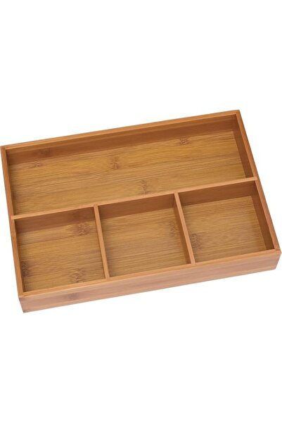 Generic Lipper International 824 Bamboo Wood 4-Compartment Organizer Tray, 11...