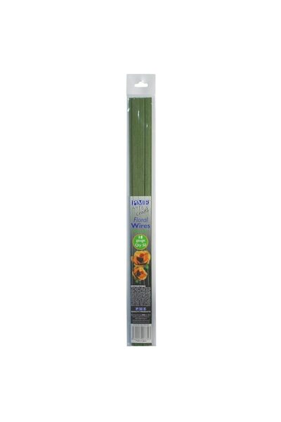 Generic PME Sugarcraft Floral Wires Green 18 Gauge, 36 cm, Pack of 50