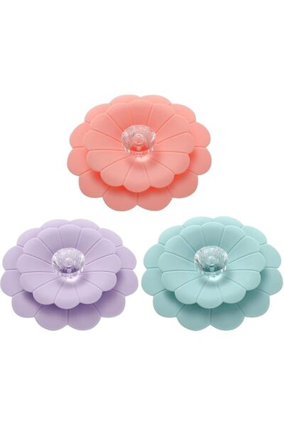 Generic Tazweeq 3 pcs Sunflower Silicone Cup Covers, Multicolored Silicone Li...