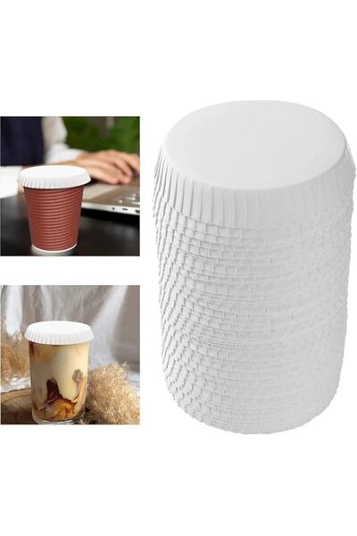 Generic Disposable Paper Cup Covers, Recycled Coffee Tea Cup Lids - Perfect f...