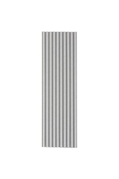 Generic Unique 80531 Eco-Friendly Silver Paper Straws-Glitz Black & Silver Bi...