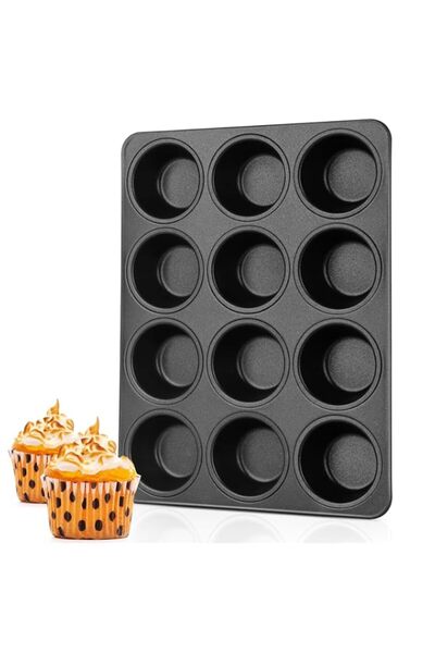 Generic TeamFar Muffin Pan, 12 Cup Muffin Tin Cupcake Baking Pan with Stainle...