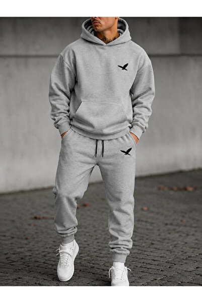 PAVRO Sweatshirt Tracksuit Set Oversize Shaped Comfortable Fit Quality Fabric...