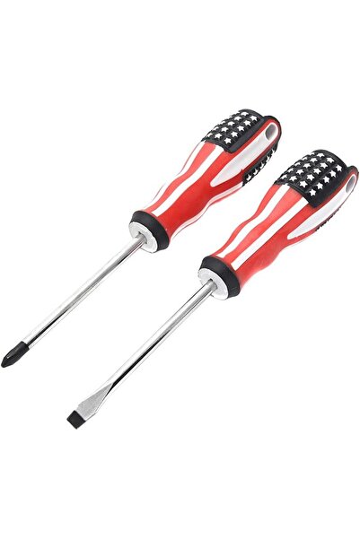 GENERAL 2-Piece American Flag Design Screwdriver Set Supplies - 10cm |   Mult...