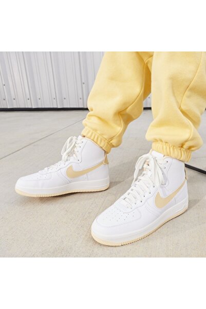 Nike Air Force 1 Mid High Deri Unisex Sneaker Ayakkabı (Blue Sport )