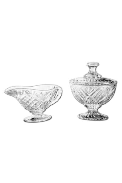 Generic Godinger Dublin Sugar and Creamer Set, Clear
