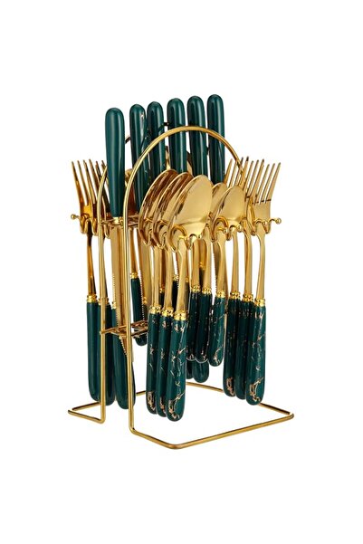 Generic V A V 24-PIECE FLATWARE CUTLERY SET FOR 6 PEOPLE.