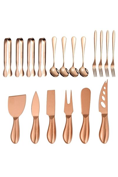 Generic THE WHITE SHOP 18pcs Charcuterie Accessories Wooden Cheese Spreader K...