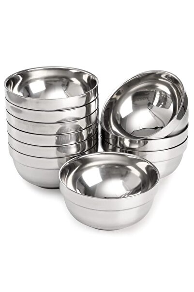Generic yarlung 10 Pack Stainless Steel Bowls 5 Inch Snacks Bowls, 15 Oz Soup...
