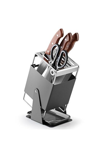 Generic Premium Stainless Steel Knife Block Holder for Kitchen Countertop, Un...