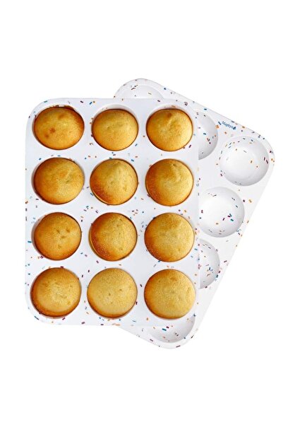 Generic Non Stick Silicone Cake Baking Pan Mold (White)