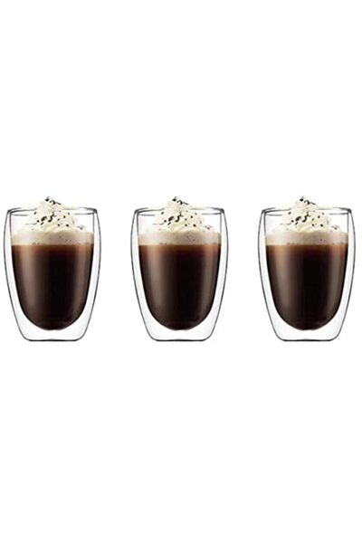 Generic 3 Pieces Double Wall Glass(Medium)