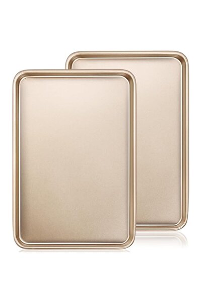 Generic Baking Sheet Pan, Set of 2 Nonstick Carbon Steel Cookie and Jelly Rol...