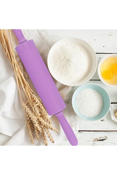 Generic Silicone Rolling Pin by Fissman, 39cm Rolling Pin for Making Dough, B...