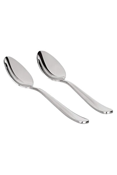 Generic Royalford Stainless Steel Dessert Spoon Set - 2 Pieces, Silver