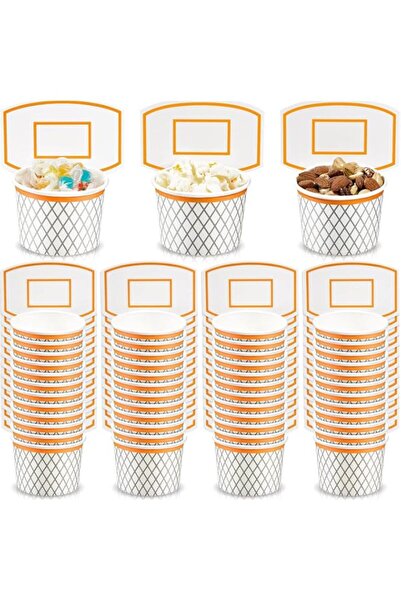 Generic Tazweeq 48 Pieces Basketball Hoop Snack Cups, Basketball Birthday Par...