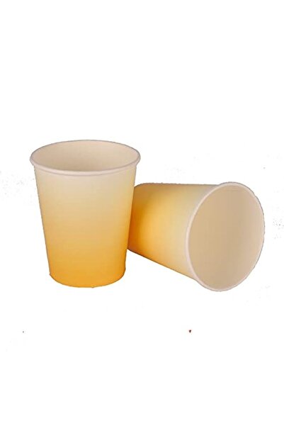 Generic Pack of 8 Ombre Yellow Paper Cups- 5 Inch Tall 200ml Disposable Party...