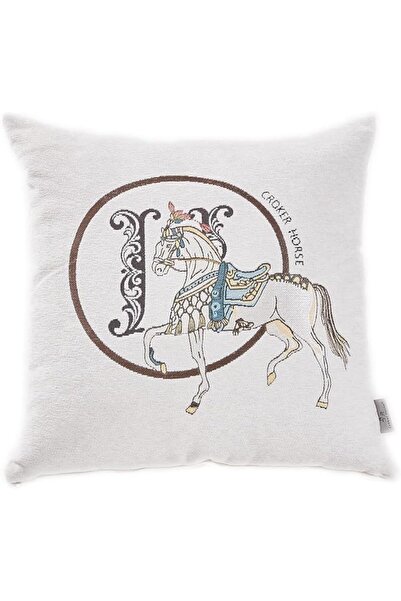 Croker Horse طقم اغطية وسائد زينة من كروكر هورس مقاس 18 × 18 انش، عبوة من قطع...