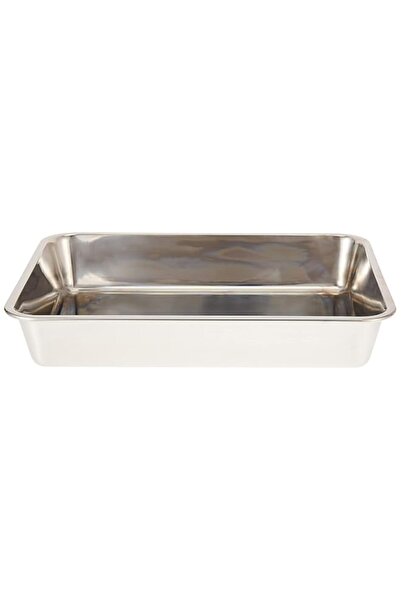 Generic RAJ STEEL DEEP BAKING TRAY, 305X236X53 MM , SILVER, HKDT0S, Baking Tr...