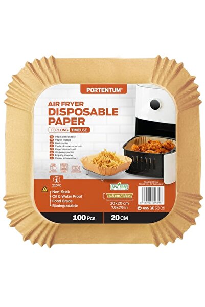 Generic PORTENTUM Baking Paper for Hot Air Fryer, Pack of 100, BPA-Free, 20 x...