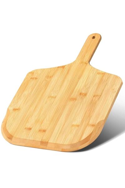Generic THE WHITE SHOP Pizza Peel, Bamboo Pizza Board Wooden Pizza Paddle Spa...