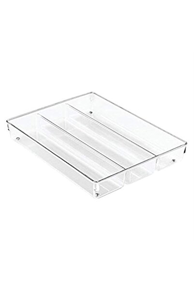 Generic InterDesign Linus Kitchen Drawer Organizer, Clear - 2H x 3.8W x 10.5D...
