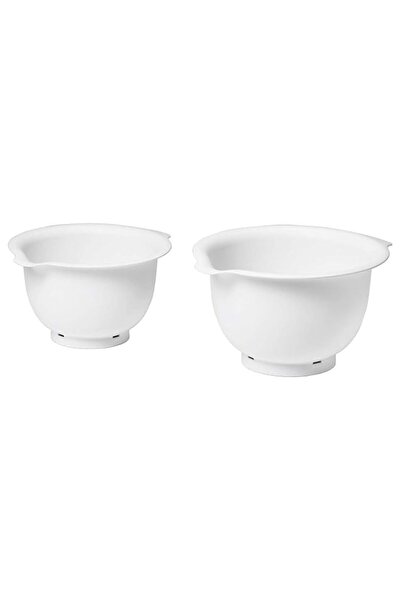 Generic Digital Shoppy IKEA Vispad Mixing Bowl Set of 2 White 504.217.91