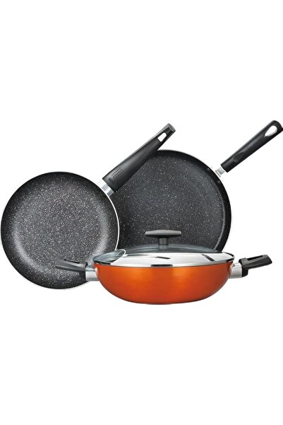 Generic BERGNER ULTRA 4PCS COOKWARE SET, PRESSED ALUMINUM COOKING SET, INDUCT...