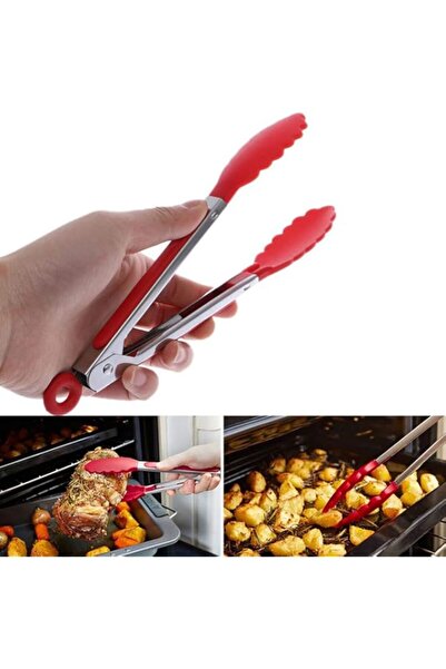Generic SKEIDO 2pack Silicone BBQ Grilling Tong Kitchen Cooking Salad Bread S...