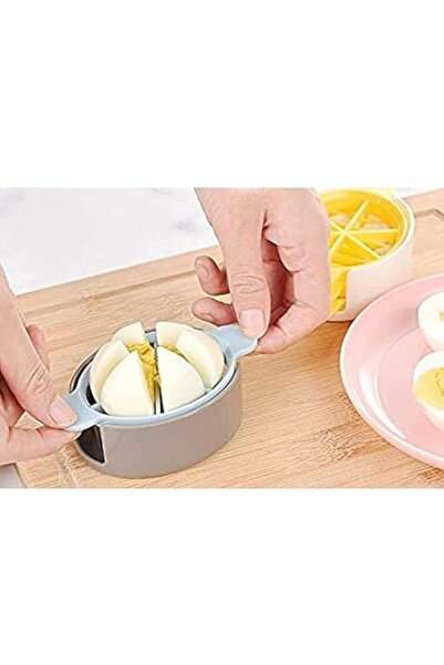 Generic GulfDealz fruit cutter slicing tool with 3 cutter shapes- Blue